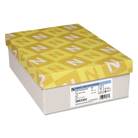 Neenah Paper Envelope, NaturalWhite, 500/, PK500 2803300